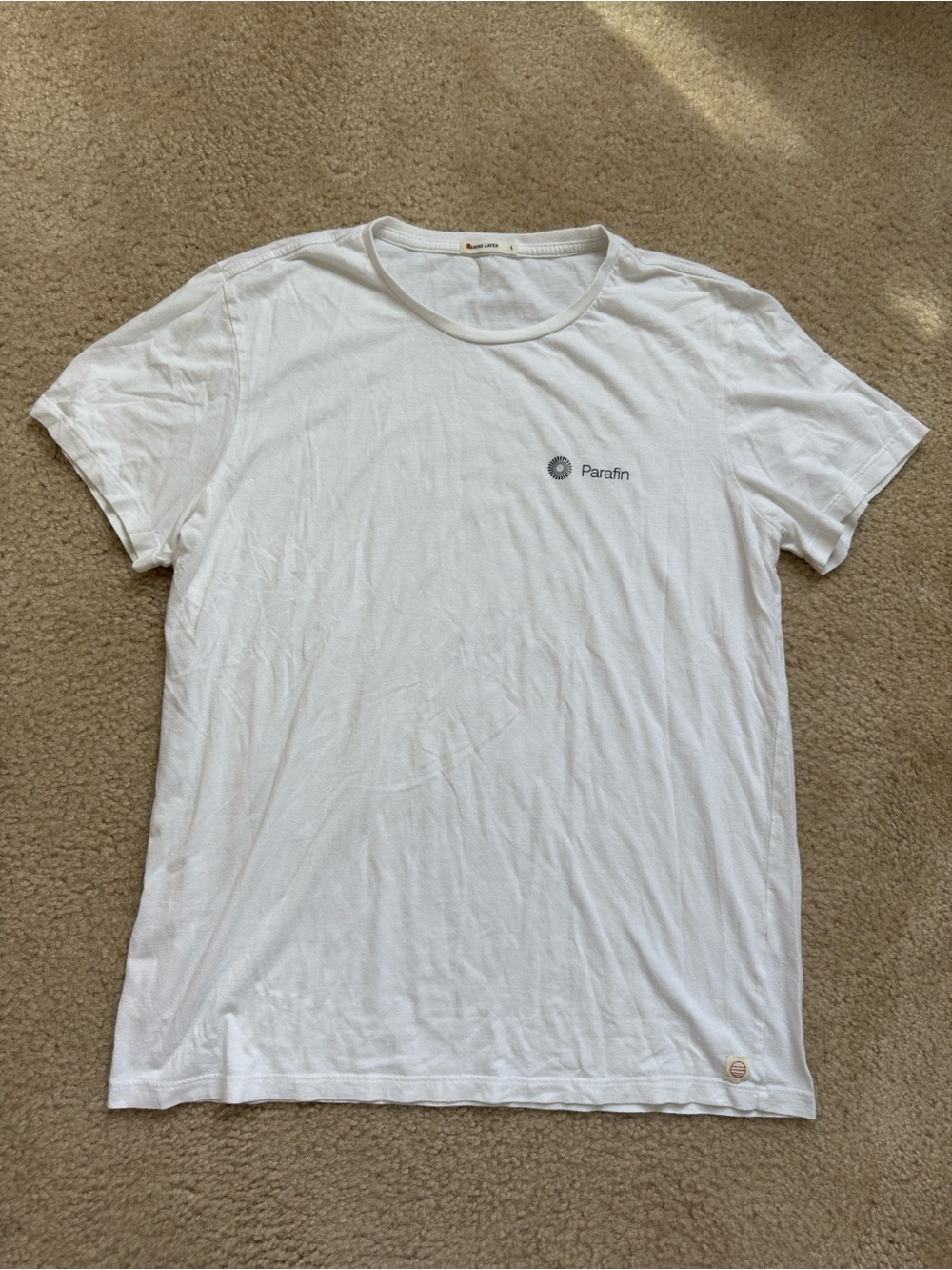 Marine Layer White Short Sleeve Crew Tee